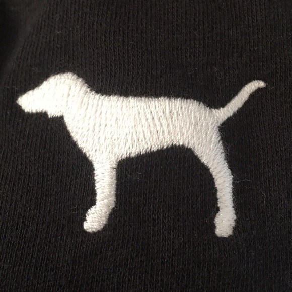 Black Cropped Pink Nation Hoodie - Picture 1 of 4